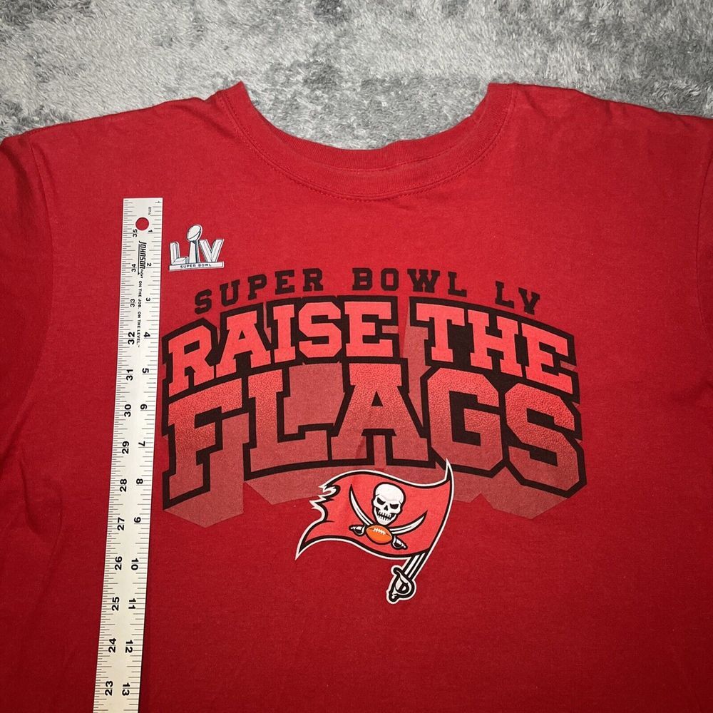 Tampa Bay Buccaneers Super Bowl LV Raise The Flags Short Sleeve Men's Large - Picture 6 of 14